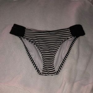 Black & White Stripe Bikini Bottom